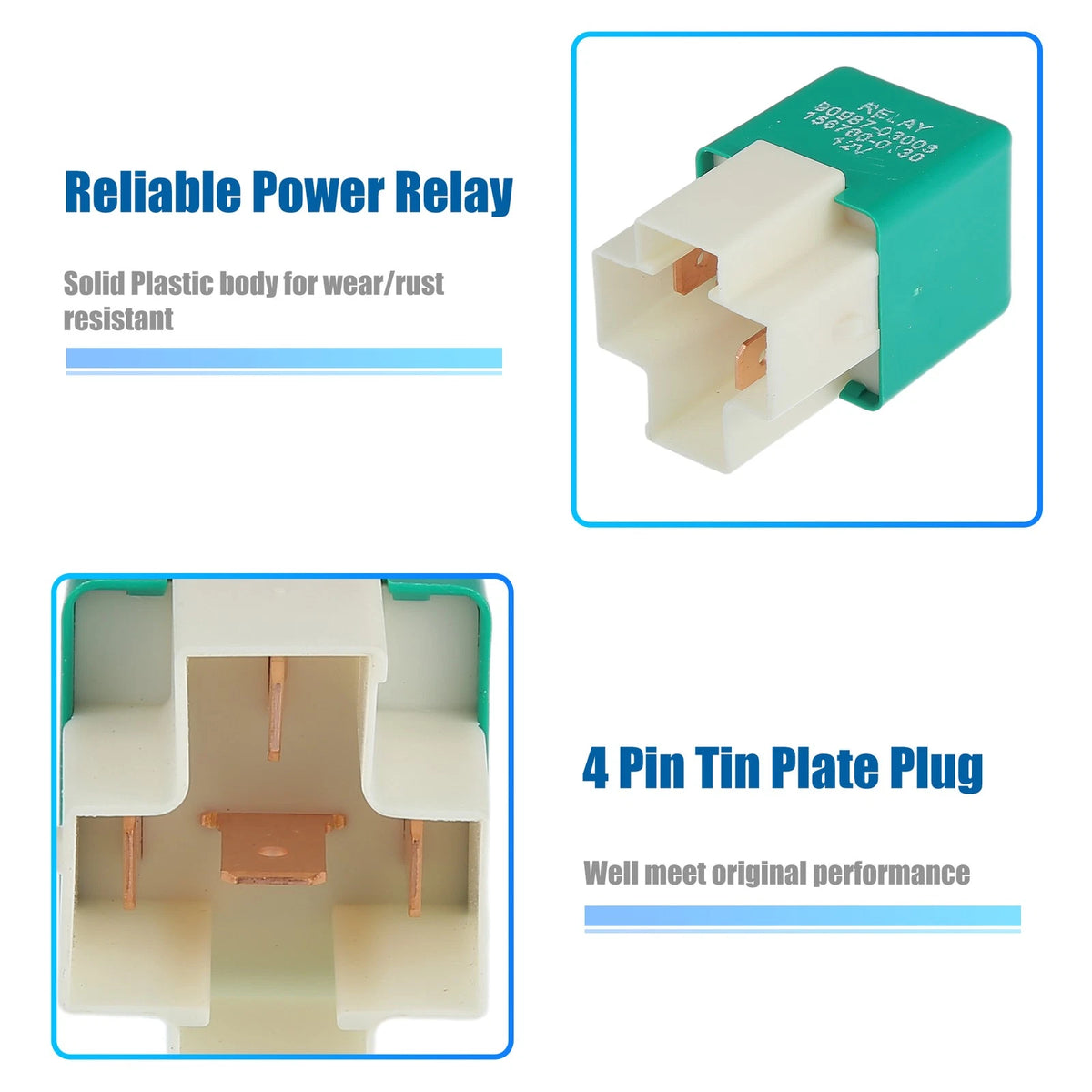 4 Pin Solenoid Relay 12V 40A for Toyota RAV4 (1996)