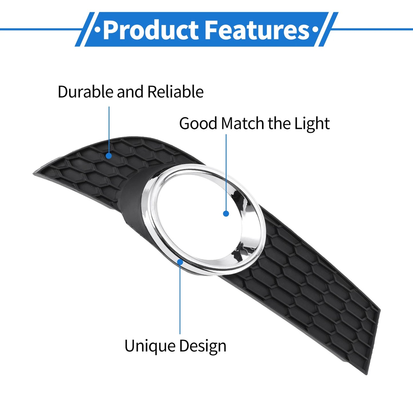 1 Pc Front Right Fog Light Grill for Chevrolet Aveo (2009-2011)