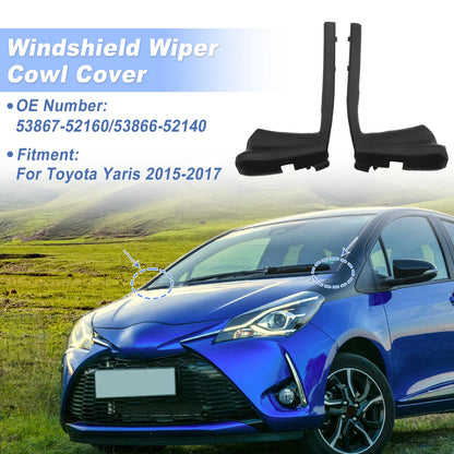 1 pair Windshield Cowl Replacement for Toyota Yaris (2015–2017)