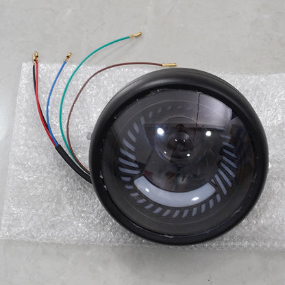 6.5" Spiral White LED Motorcycle Headlight with Bracket for Universal Motorbikes