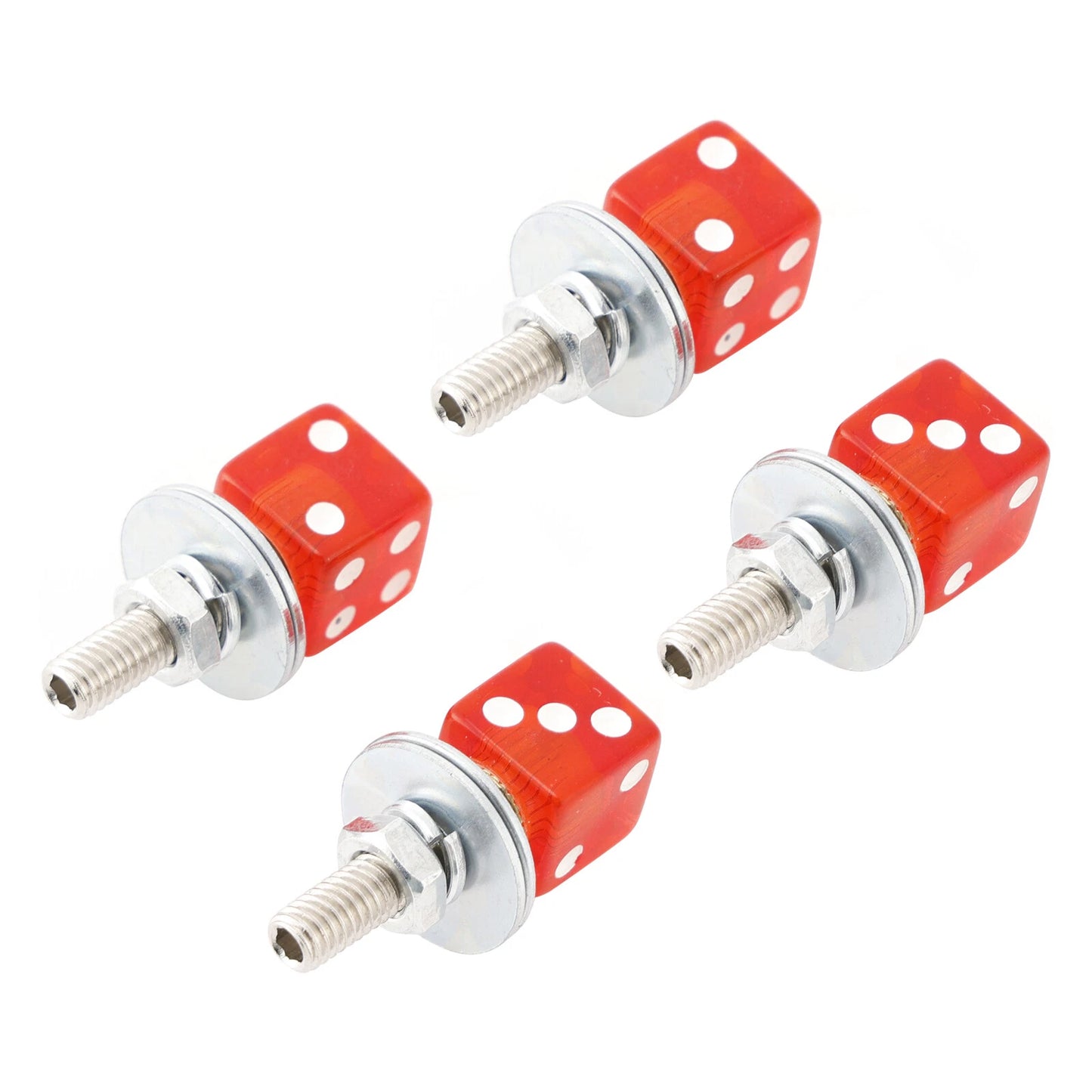 4pcs License Plate Screws for Custom Motorcycle Chopper