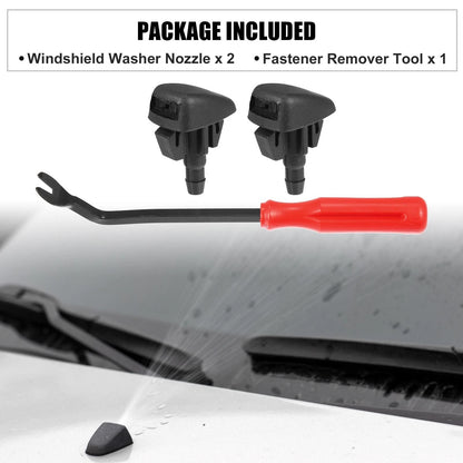 3 x Front Windshield Washer Nozzles for Mazda CX-9 (2016-2018)