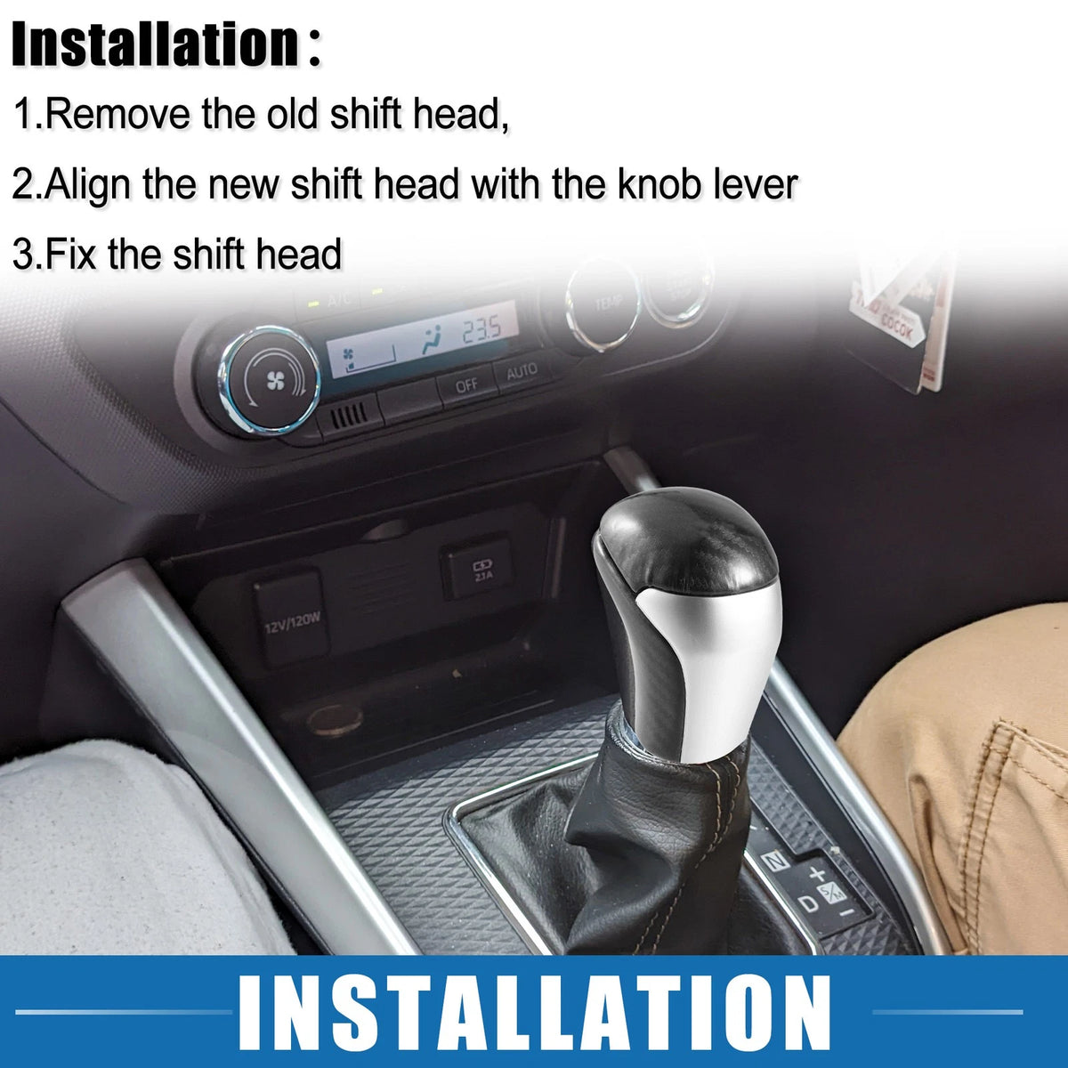 Carbon Fiber Gear Shift Knob for Toyota Tacoma (2016-2022)