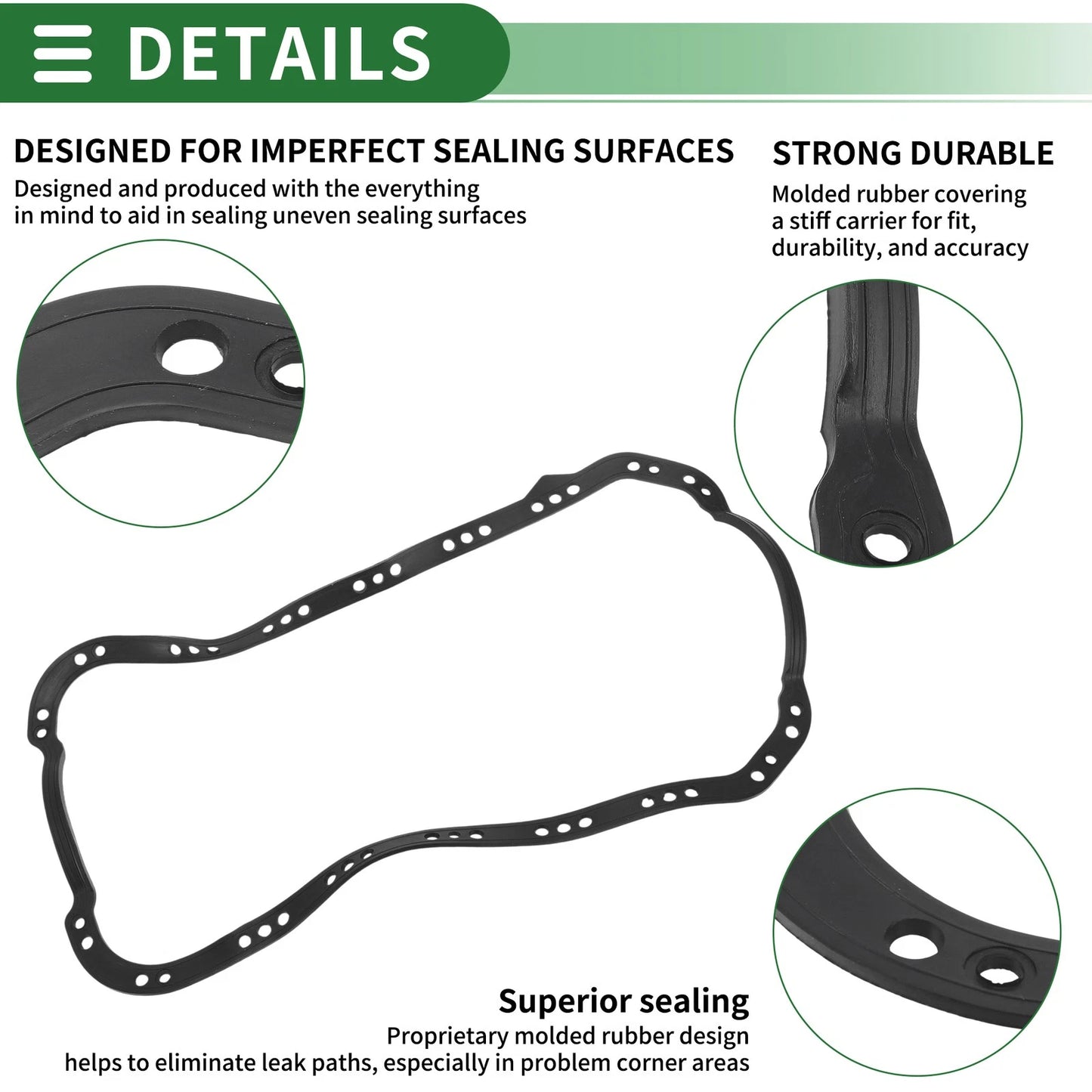 Oil Pan Gasket for Honda Civic, CRX (1984-1995, 1988-1991)