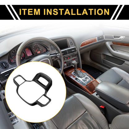 Carbon Fiber Steering Wheel Cover Trim for Ford F-150 (2021-2024)