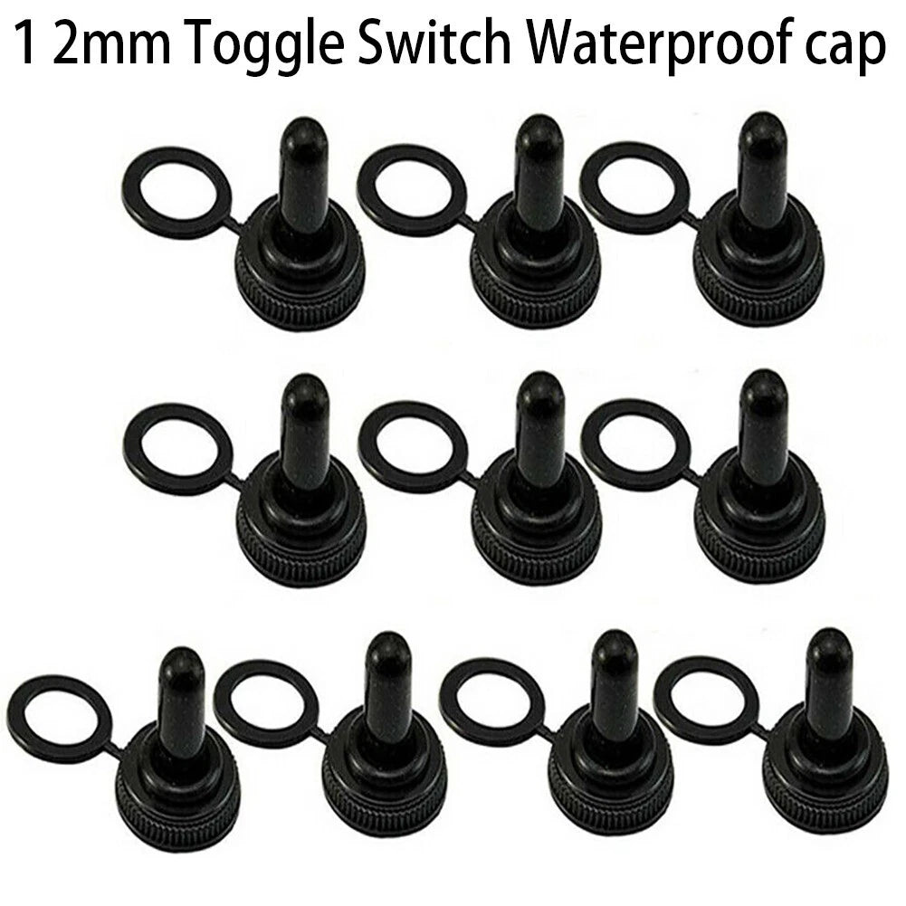 10x Toggle Switch Cover 12mm Rubber Thread Accessories