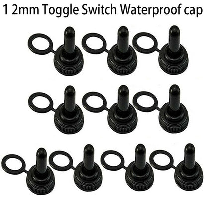 10x Toggle Switch Cover 12mm Rubber Thread Accessories