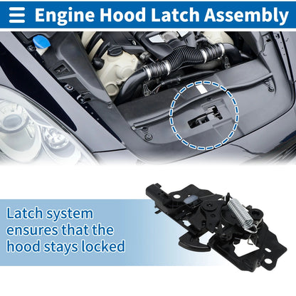 Hood Latch Assembly for Ford Focus 2012-2023 - 1 x Quality Replacement Part