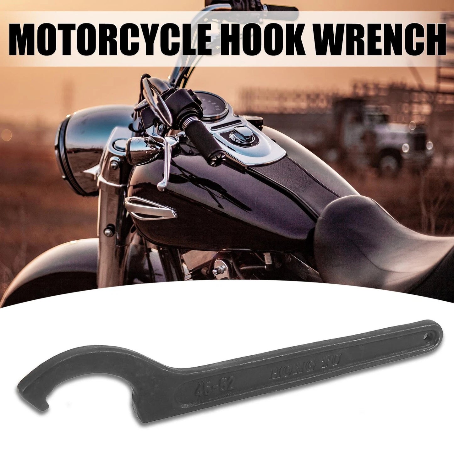 Spanner Hook Wrench / 45-52mm / Rear Shock Absorber for Universal Motorcycle
