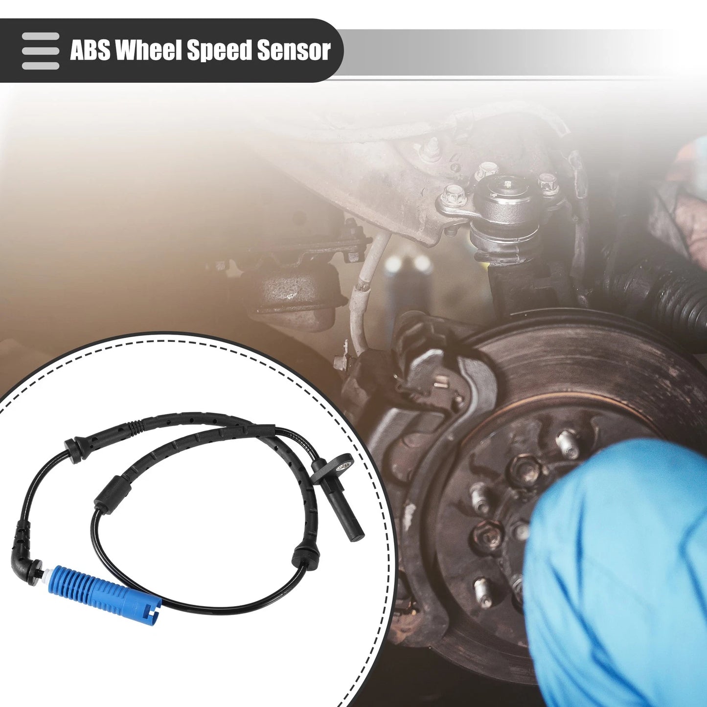ABS Wheel Speed Sensor for BMW X5 2004-2006 (2 x Plastic Black)