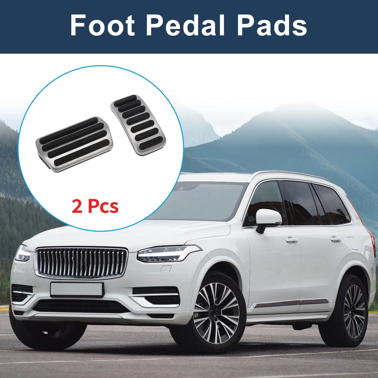 Automatic Foot Accelerator Pedal Covers for Volvo V60 (2011-2017)
