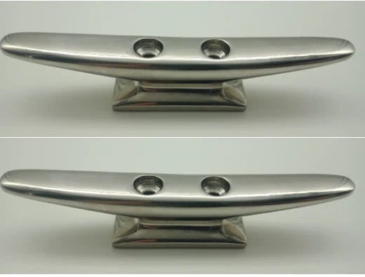 Boat Cleats x2 Narrow Base 316 Stainless Steel Heavy Duty 150mm