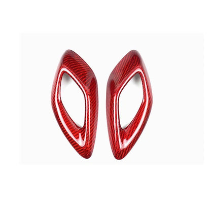 Carbon Fiber Interior Door Knob Handle Cover Trim fit For Chevrolet Camaro 2016+