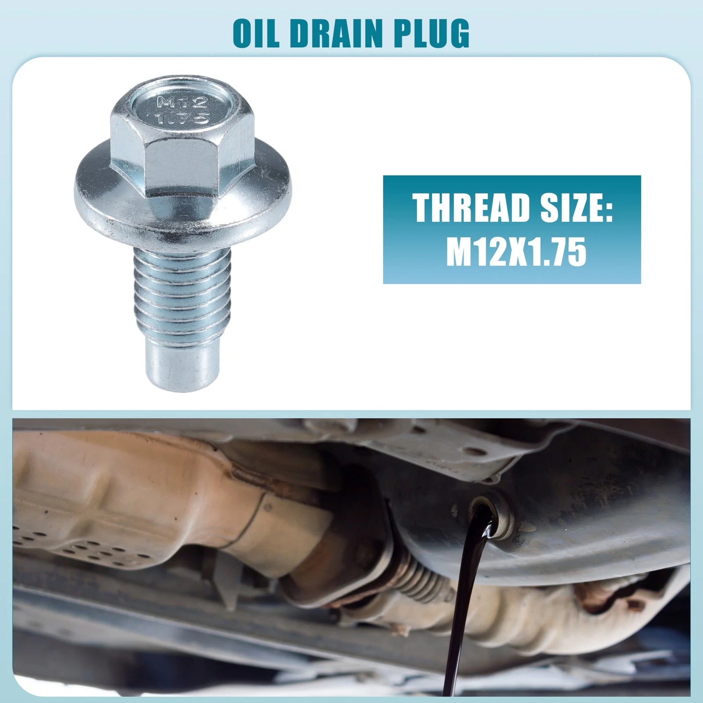 Oil Drain Plug for Buick Enclave (2008–2017)