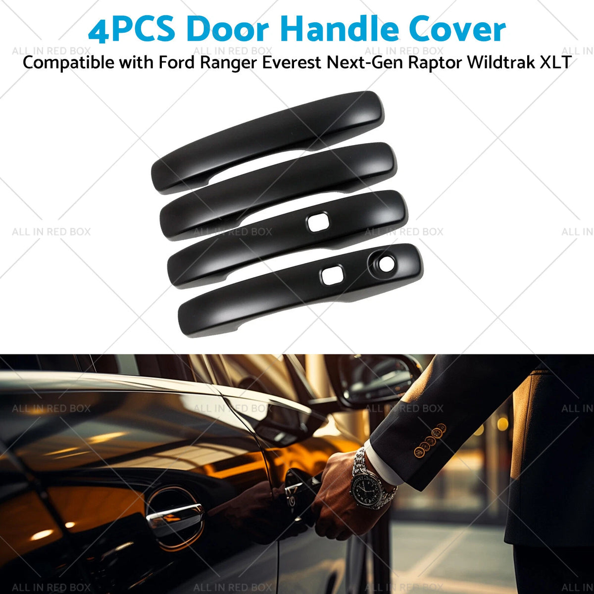 Door Handle Cover for Ford Ranger Everest Raptor Wildtrak (2022-2023)