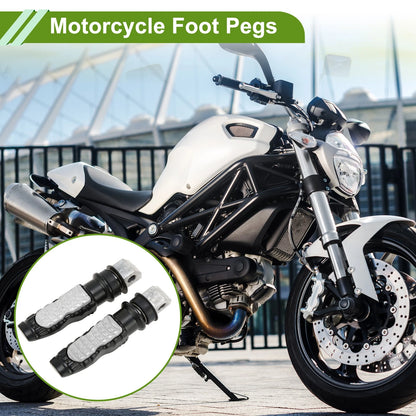 FootPegs 5" Rear Foot Peg Pedal Silver Tone 1 pair for Motorcycle