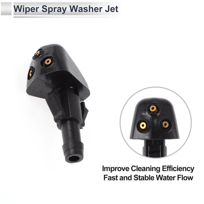 Windshield Washer Nozzle w/ 8" Hose Connector for Suzuki