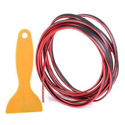 Flexible Interior Moulding Trim Strip for Auto Car Decor Red