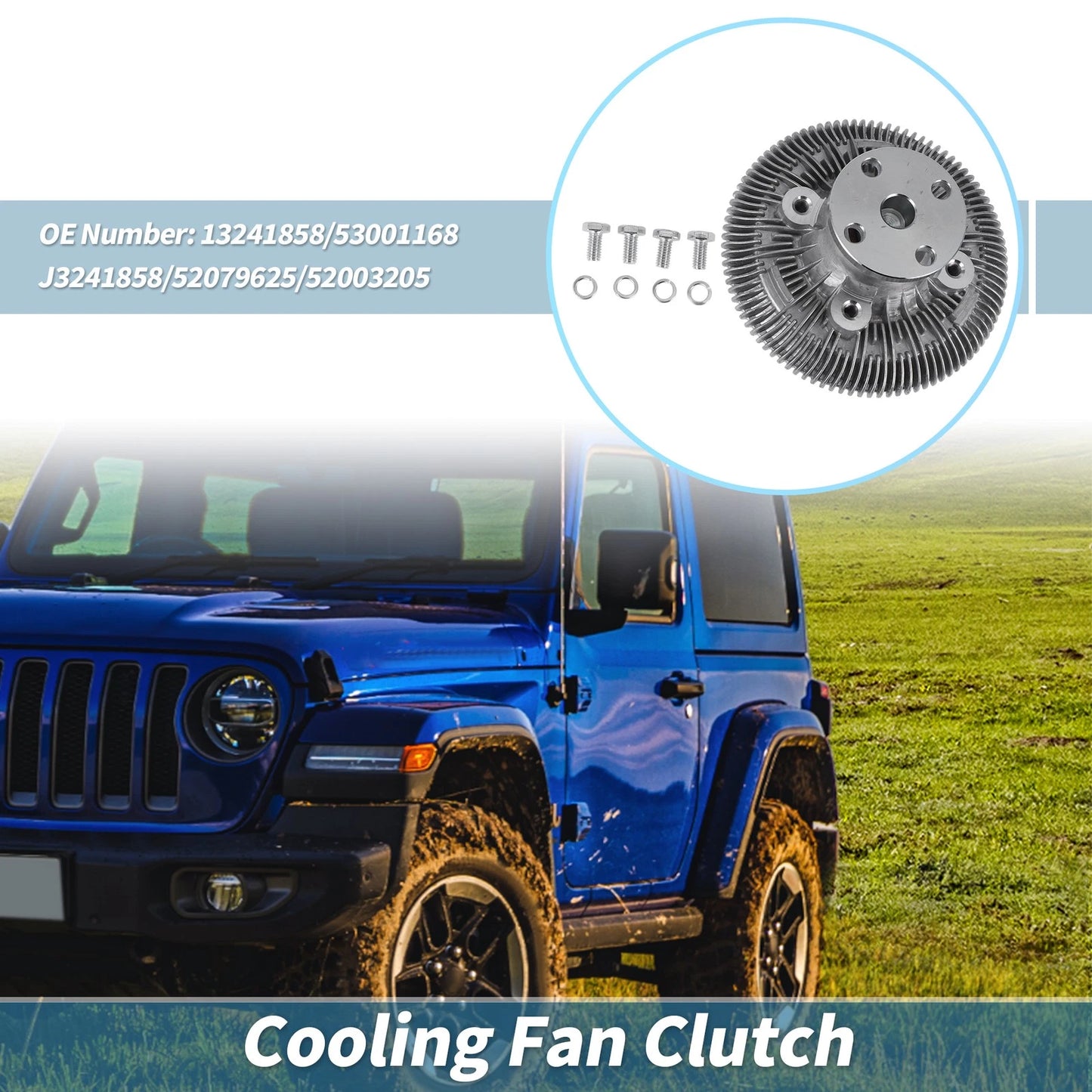 Engine Cooling Fan Clutch for Jeep Cherokee 4.0L (1987-2001)