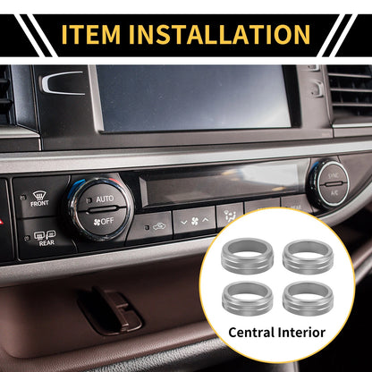 Air Conditioner Heater 4WD Switch Knob Cover Ring for Toyota Tacoma (2005-2023)