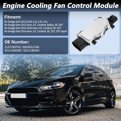 Engine Cooling Fan Control Module Unit for Dodge Dart (2013-2016)