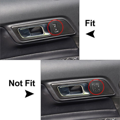 Interior Door Handle Trim Sticker for Ford Mustang (2015-2019) Carbon