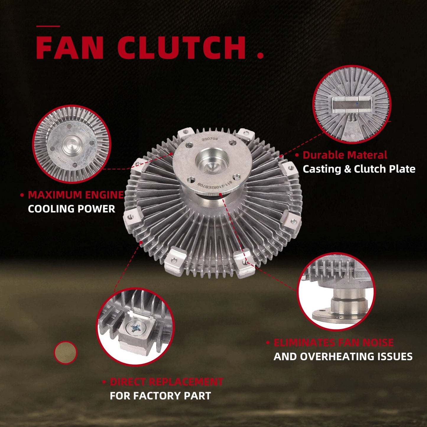 Radiator Cooling Fan Clutch for Nissan Navara D40 YD25 (2005-2015)