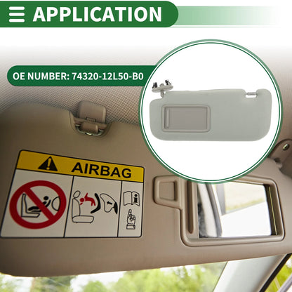 Left Car Sun Visor for Toyota Corolla (2009–2013)