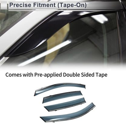 Window Deflectors for Ford Escape Side Window Vent Visors Black 2020-2024