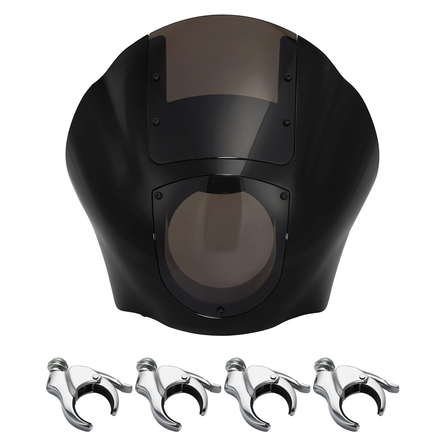 Quarter Fairing Smoke Windshield & 49mm Fork Clamps for Harley Sportster 48