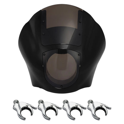 Quarter Fairing Smoke Windshield & 49mm Fork Clamps for Harley Sportster 48