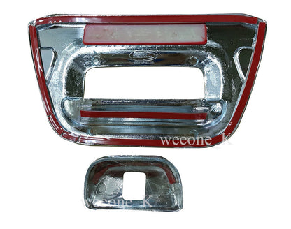 Chrome Tailgate & Rear Camera Cover for Mitsubishi L200 Triton (2015-2016)