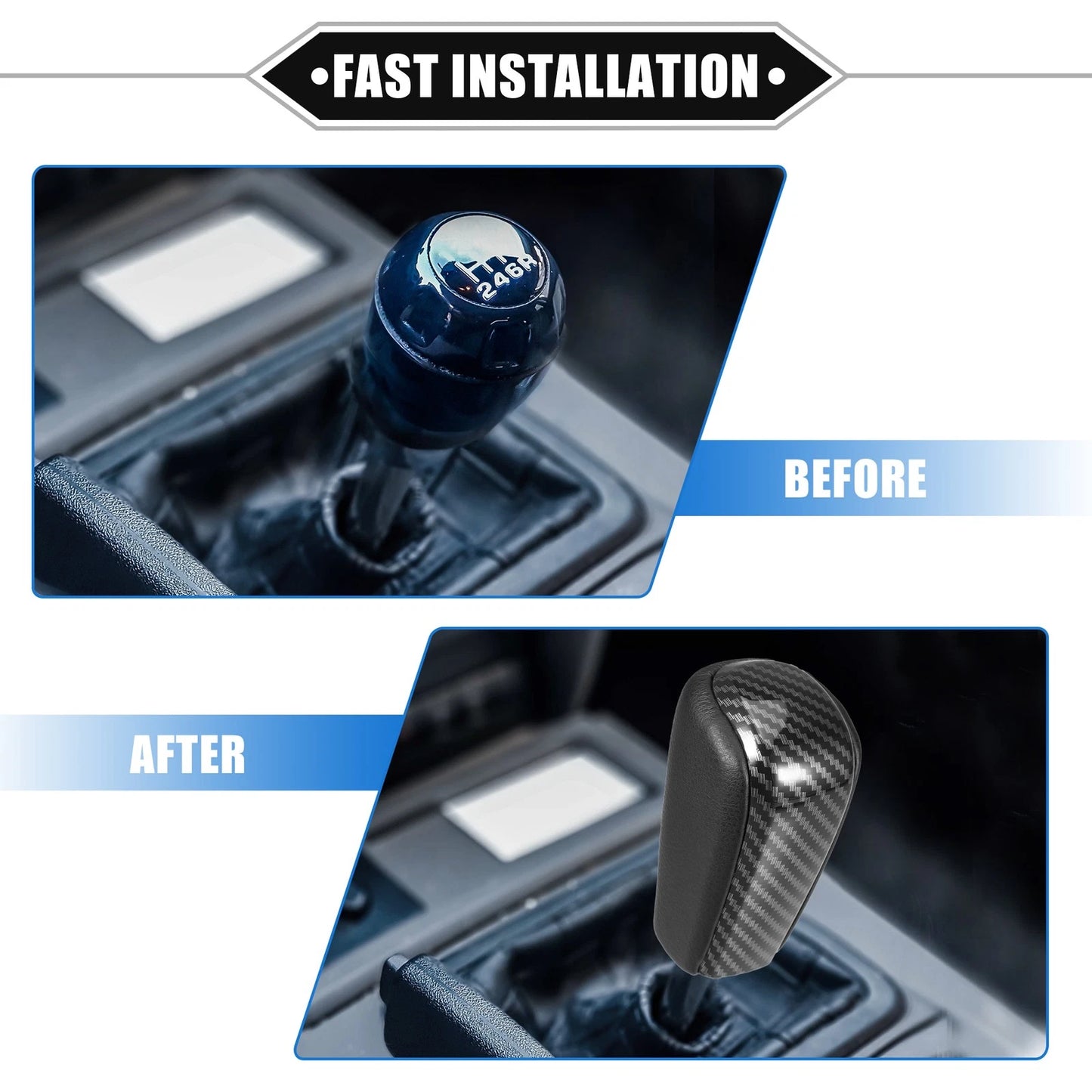 Automatic Gear Shift Knob for Toyota Land Cruiser Prado (2009-2017) Black