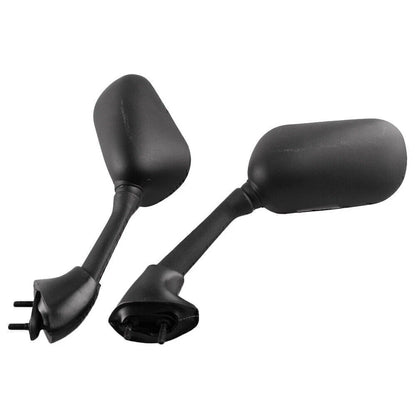 Black ABS 2 x Motorbike Rearview Mirrors for Yamaha YZF R6 (2001-2002)