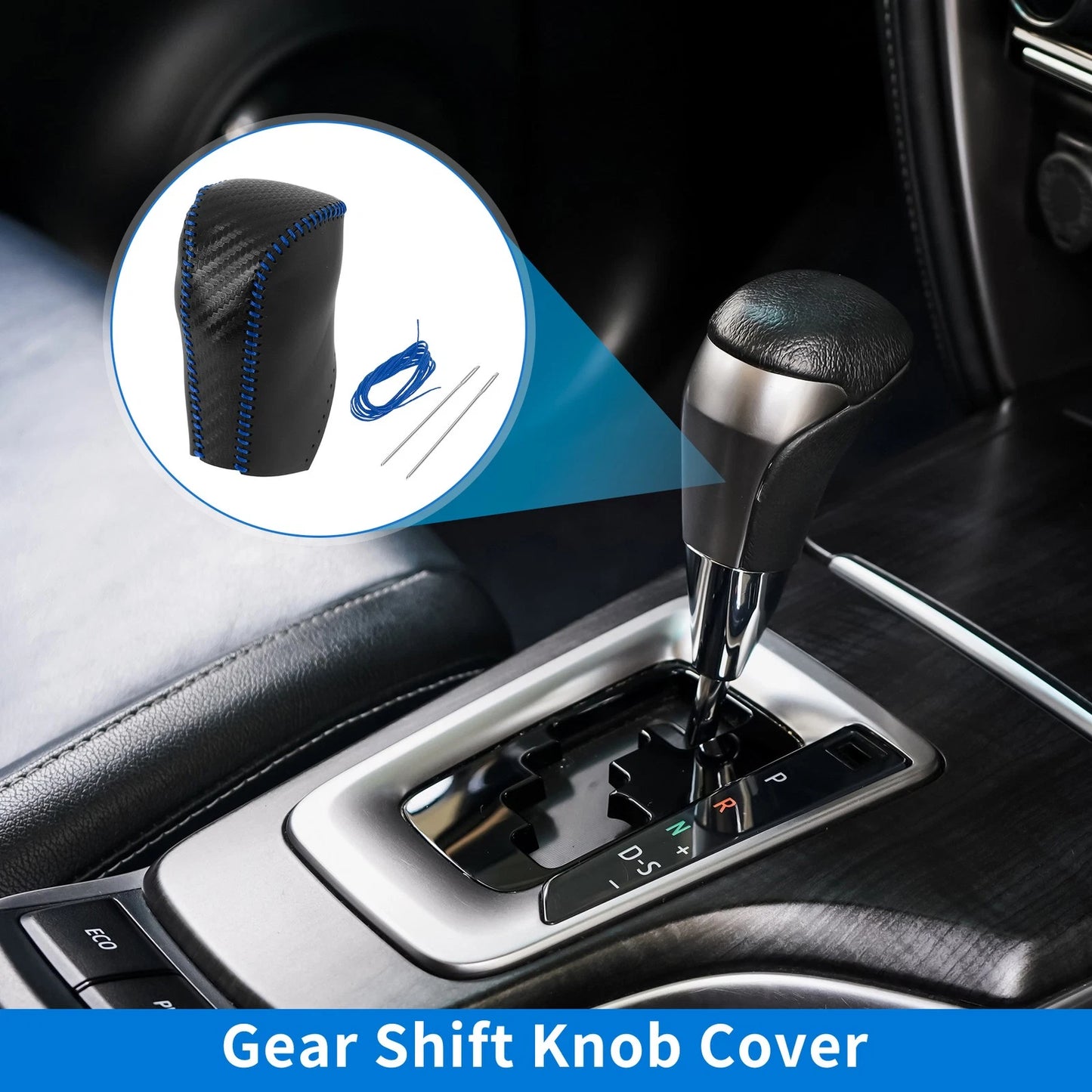 Gear Shift Knob Cover / Carbon Fiber for Toyota RAV4 (2013–2016)