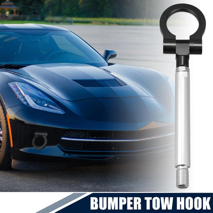 Front Bumper Tow Hook Ring for Chevy Camaro 6th Gen Black