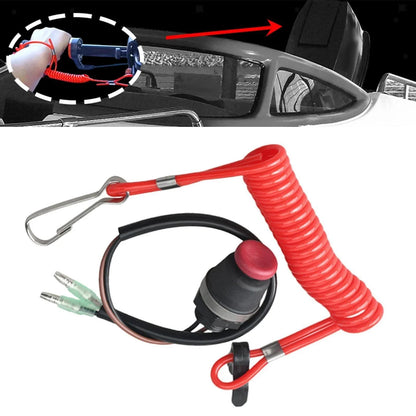 Kill Switch Lanyard Tether Kit for Outboard Motors - Easy Install