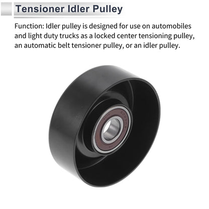 Drive Belt Idler Pulley for Toyota Tundra (1999-2006) Black 1 Pcs