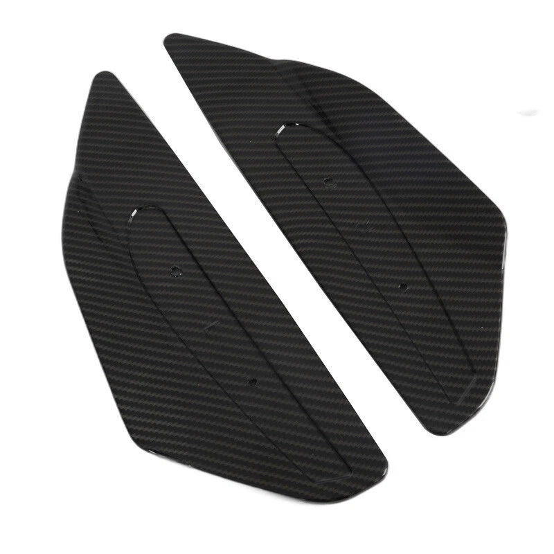 2 x Carbon Black Rear High Wing Spoiler Side Winglets for Corvette C8 (2020-2024)