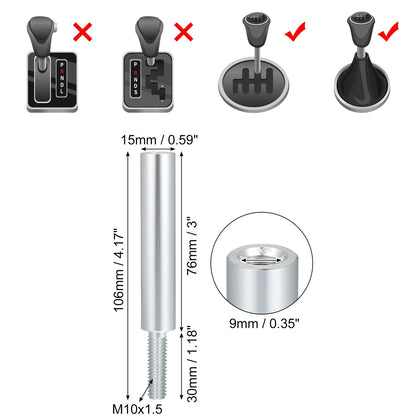 Shift Knob 3" Aluminum Alloy Gear Shifter for Honda Accord