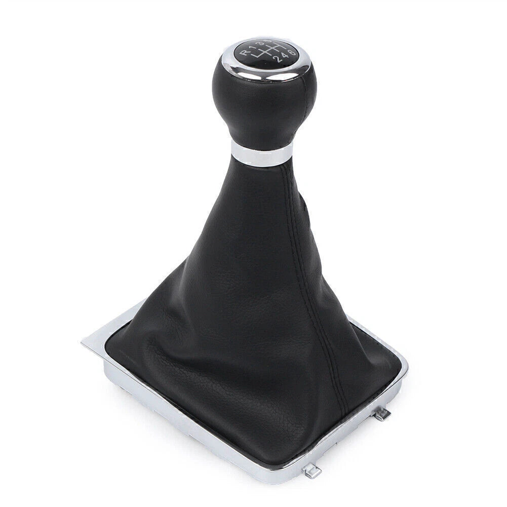 6-Speed Manual Gear Shift Knob w/ Boot Cover for VW Passat B6 (2005-2010)