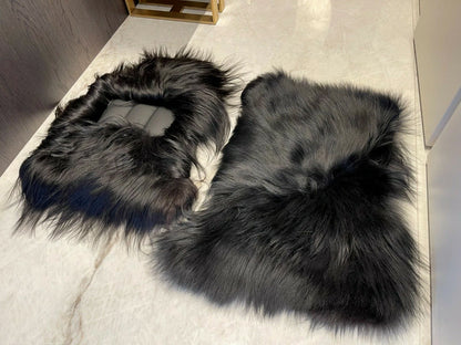 Sheepskin Floor Mats for Rolls Royce Shadow (1965-1977) Tailored Carpet LHD