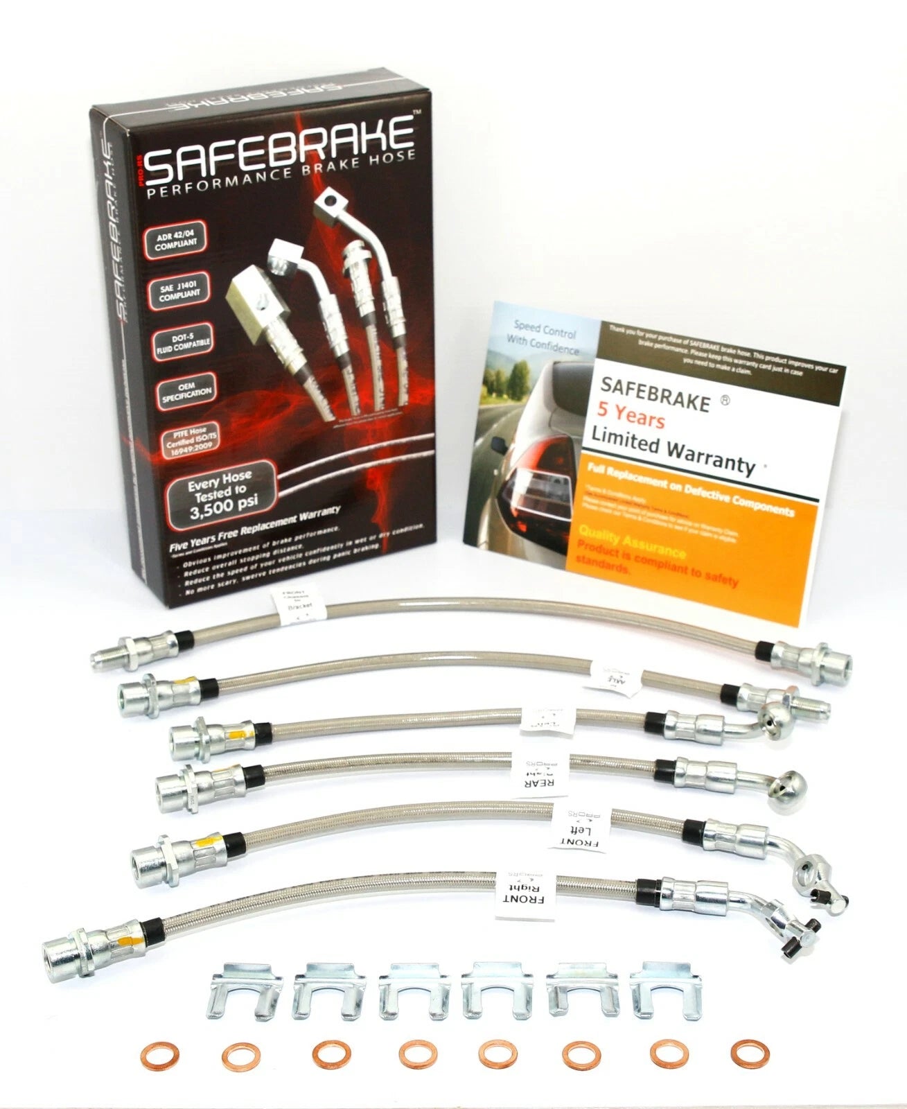 Brake Line Kit for Landcruiser HDJ80R-HZJ80R (No ABS, 2" Lift) (1990-1992)