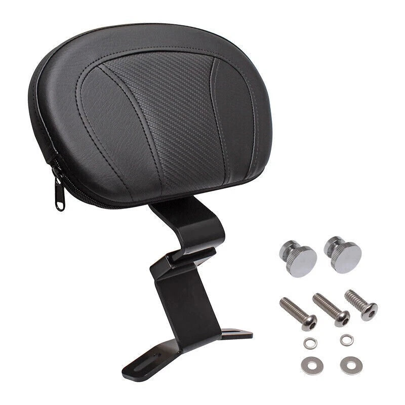 Leather Motorcycle Front Driver Backrest Pad for Harley Touring Road King (2009-2023)