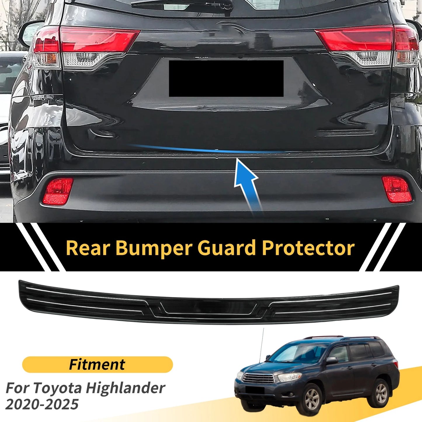 Bumper Guards 1 Pc for Toyota Highlander (2020–2025)