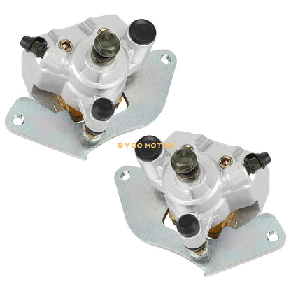 Front Brake Calipers & Pads for Honda Rancher 420 TRX420 Foreman 500 TRX500 ATV