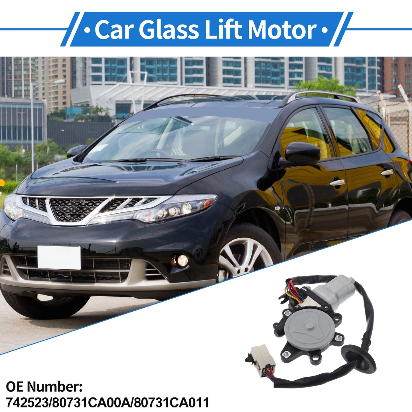 Front Left Power Window Regulator Motor for Nissan Murano (2003-2007)