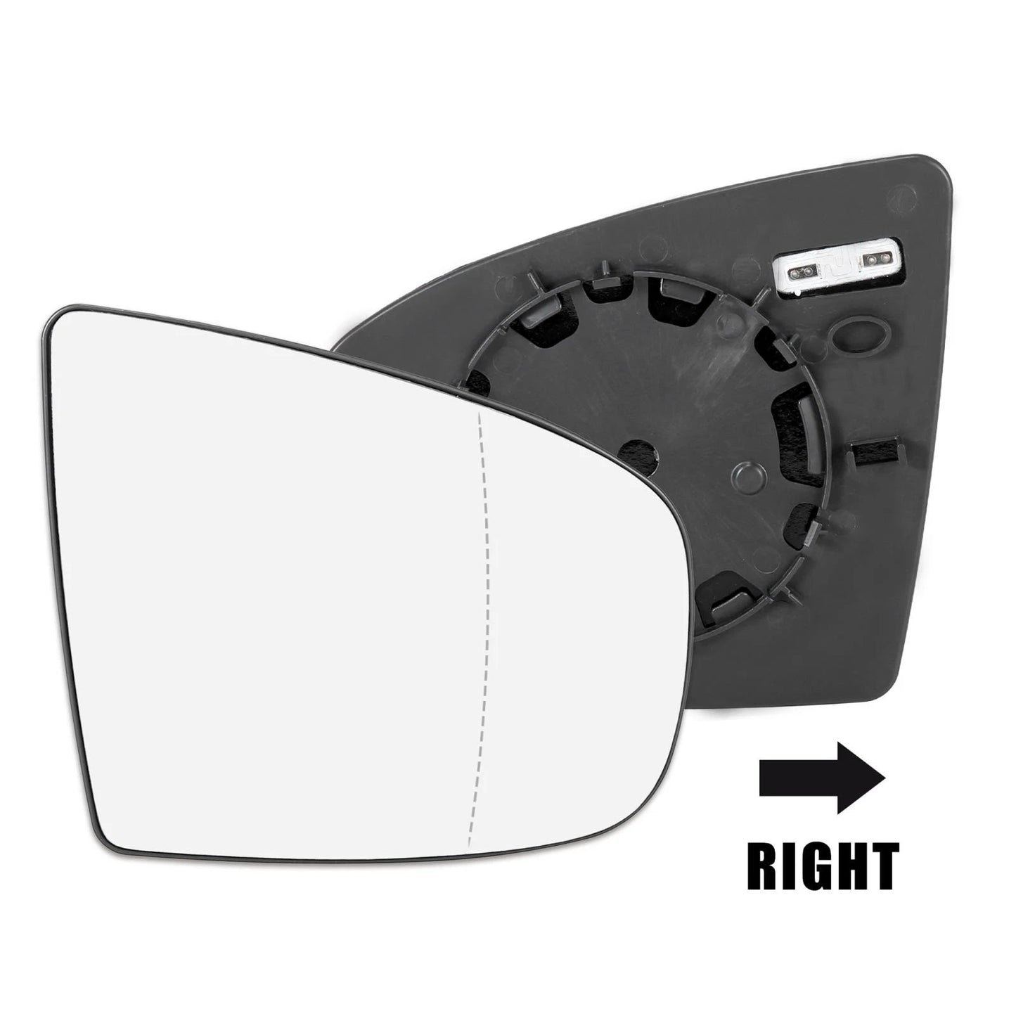 Heated Mirror Glass w/ Backing Plate for BMW X5 X6 (2007-2013) Right Side
