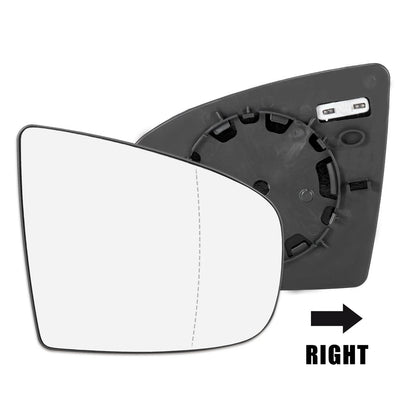 Heated Mirror Glass w/ Backing Plate for BMW X5 X6 (2007-2013) Right Side