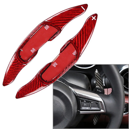 Carbon Fiber Paddle Shift Steering Wheel Shifter for Mazda CX-5, CX-3, 6 (2012-2023)
